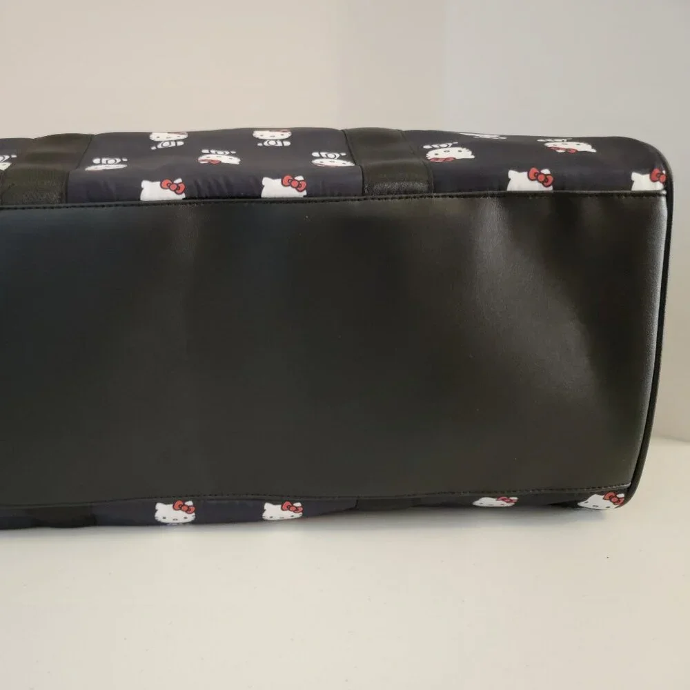 Hello Kitty Duffle Bag Sanrio Navy Weekender Travel Gym Overnight Bag New - Picture 10 of 10